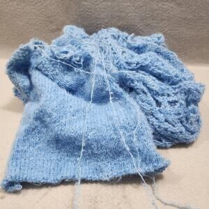 14.3oz Brushed Mohairlaine Wedge Blue #7566 Vintage Bernat Made in USA 1970s